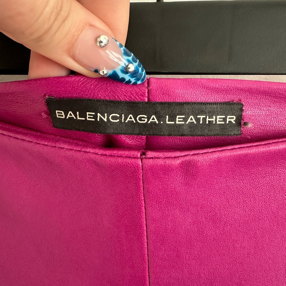 Balenciaga leather pants